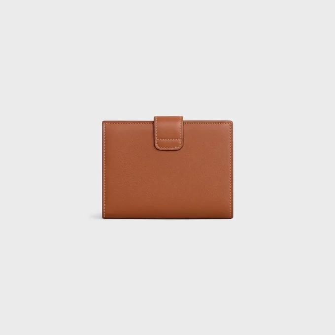Medium Strap Wallet Nino in Supple Grained Calfskin