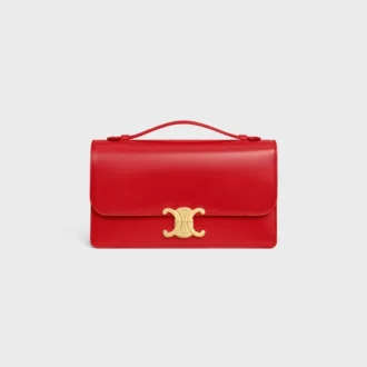 Medium Triomphe Folio in Shiny Calfskin
