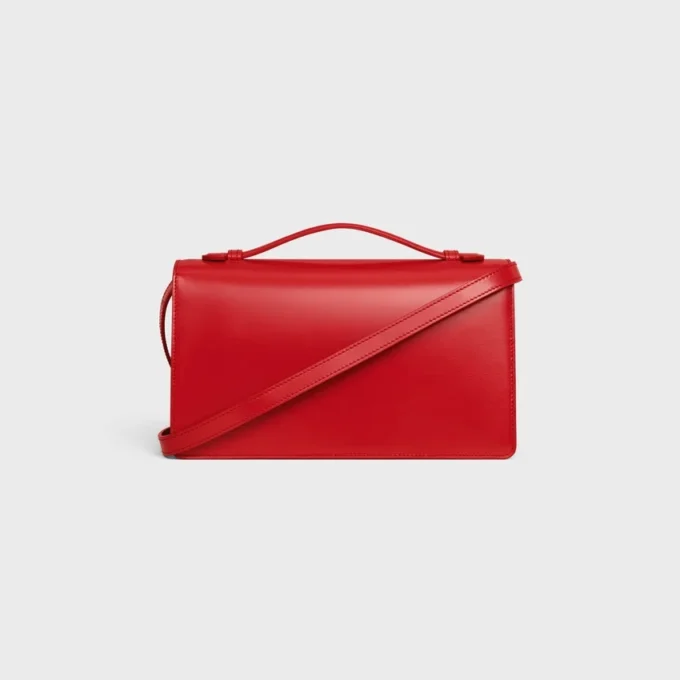 Medium Triomphe Folio in Shiny Calfskin Medium Triomphe Folio in Shiny Calfskin