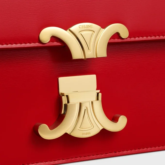 Medium Triomphe Folio in Shiny Calfskin Medium Triomphe Folio in Shiny Calfskin