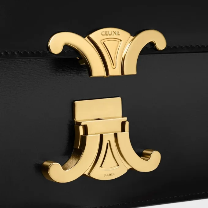 Medium Triomphe Folio in Shiny Calfskin Medium Triomphe Folio in Shiny Calfskin