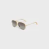 Metal Frame 01 Sunglasses in Metal with Polarized Lenses Metal Frame 01 Sunglasses in Metal with Polarized Lenses