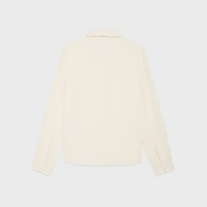 Mia Shirt in Silk Crepe and Acetate