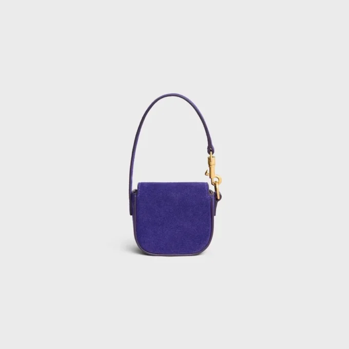 Micro Claude in Suede Calfskin