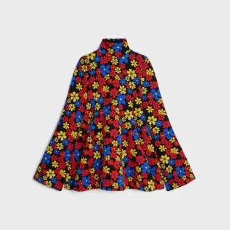 Midi Dress in Polyamide Jacquard