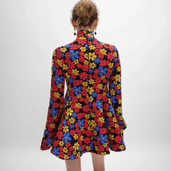 Midi Dress in Polyamide Jacquard Midi Dress in Polyamide Jacquard