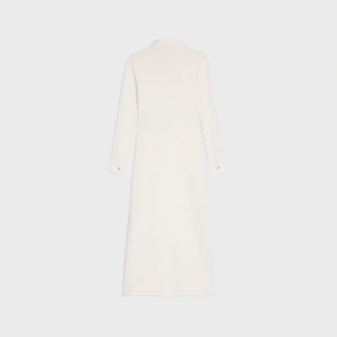 Midi Polo Dress in Crochet Cotton