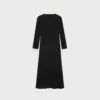 Midi Polo Dress in Viscose Georgette