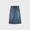 Midi Skirt in Dark Union Wash Denim