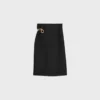 Midi Skirt in Mohair Wool Midi Skirt in Mohair Wool