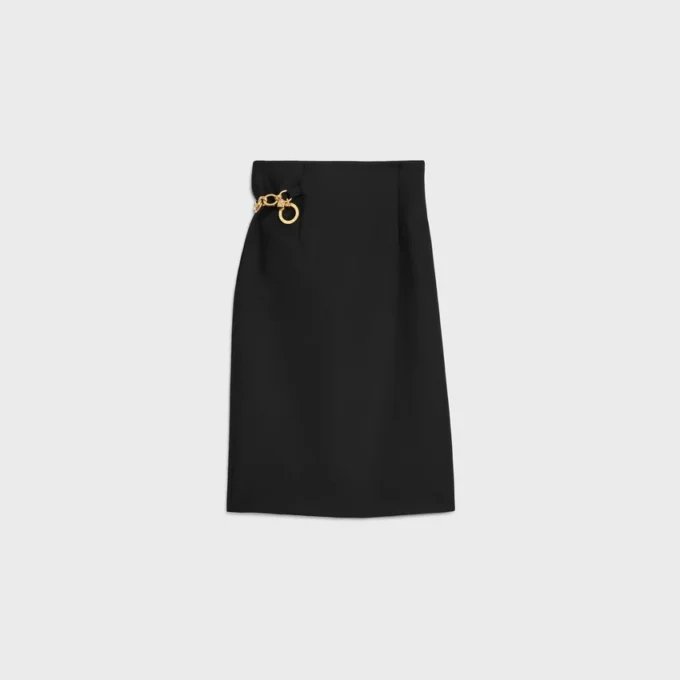 Midi Skirt in Mohair Wool Midi Skirt in Mohair Wool