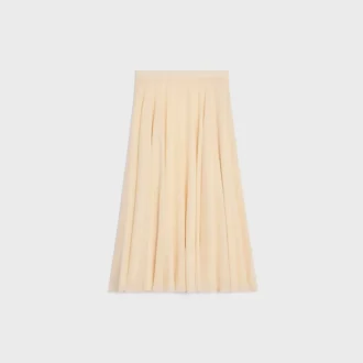 Midi Skirt in Silk Georgette