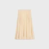 Midi Skirt in Silk Georgette