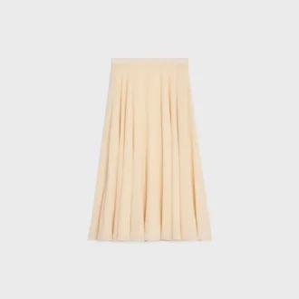 Midi Skirt in Silk Georgette