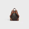 Mini Backpack Folco in Triomphe Canvas and Calfskin Mini Backpack Folco in Triomphe Canvas and Calfskin