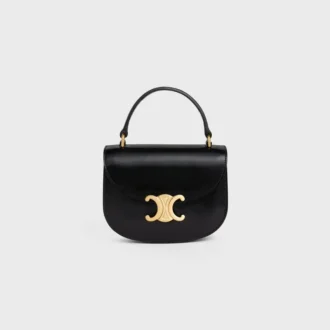 Mini Besace Clea in Shiny Calfskin