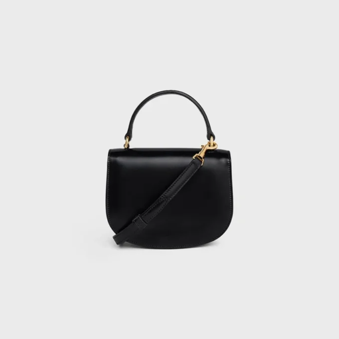 Mini Besace Clea in Shiny Calfskin