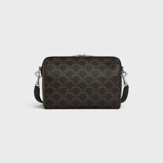 Mini Boston in Triomphe Canvas and Calfskin