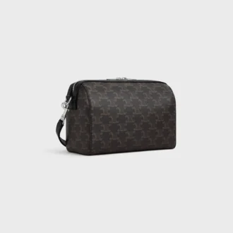 Mini Boston in Triomphe Canvas and Calfskin
