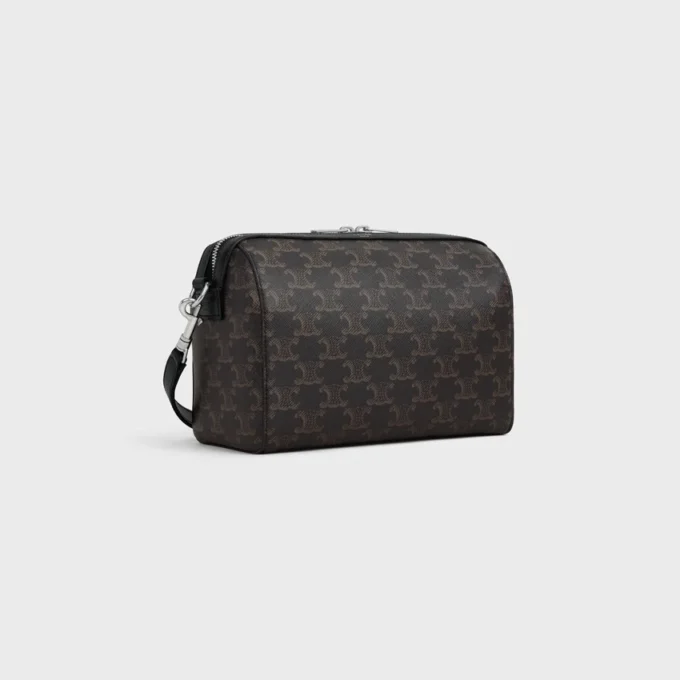 Mini Boston in Triomphe Canvas and Calfskin Mini Boston in Triomphe Canvas and Calfskin