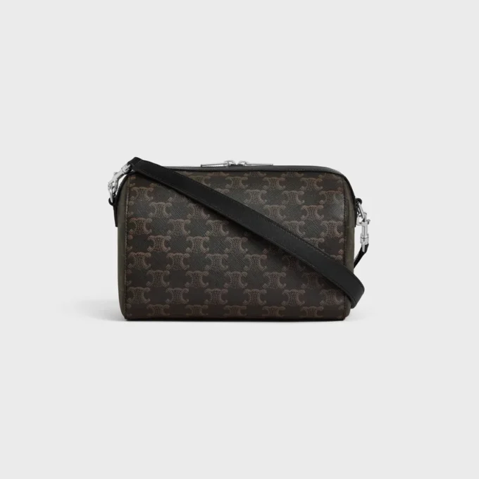 Mini Boston in Triomphe Canvas and Calfskin Mini Boston in Triomphe Canvas and Calfskin