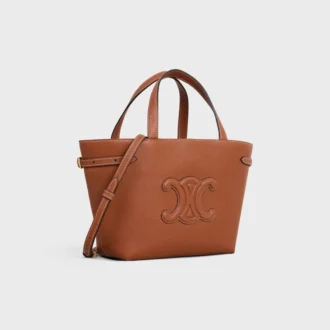 Mini Cabas Anais Cuir Triomphe in Grained Calfskin