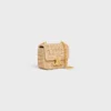 Mini Chain Claude in Raffia Effect Textile Mini Chain Claude in Raffia Effect Textile