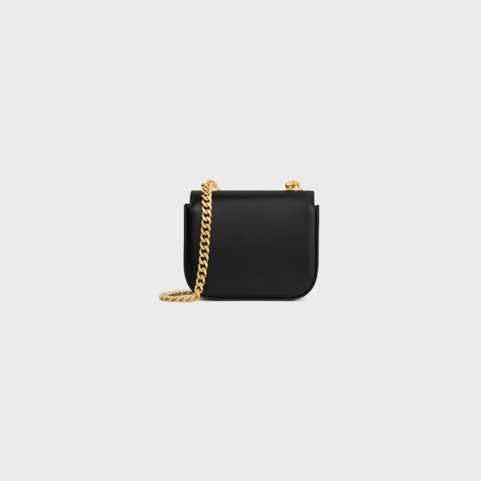 Mini Chain Claude in Shiny Calfskin