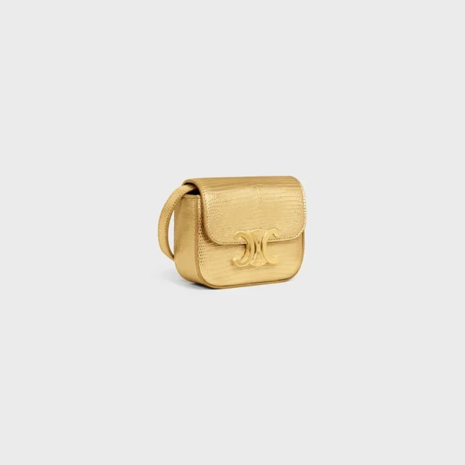 Mini Claude in Laminated Lizard Mini Claude in Laminated Lizard