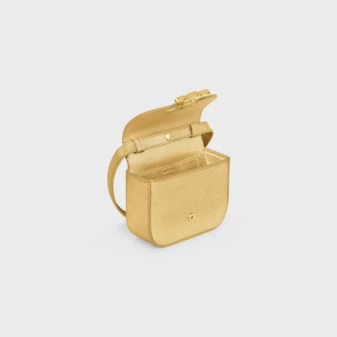 Mini Claude in Laminated Lizard Mini Claude in Laminated Lizard