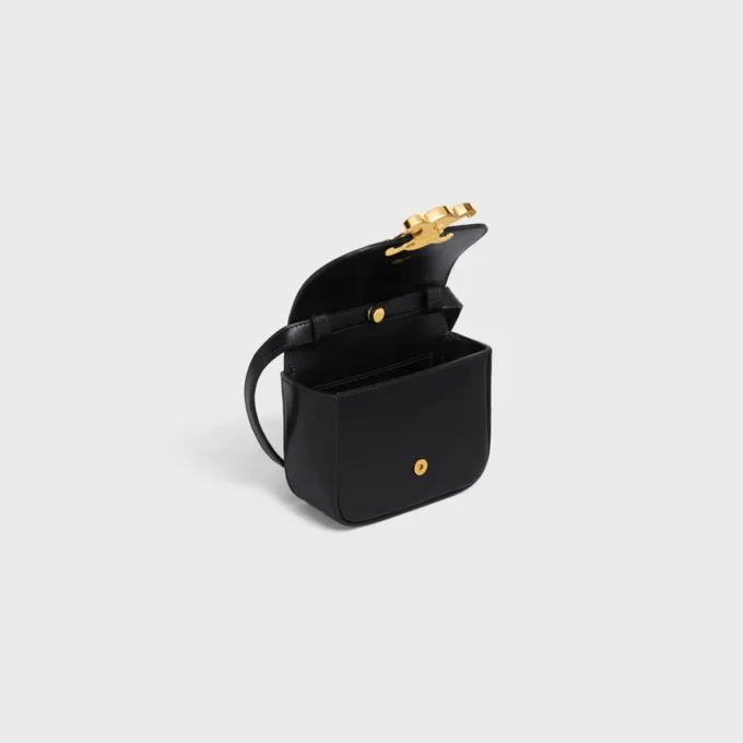 Mini Claude in Shiny Calfskin Mini Claude in Shiny Calfskin