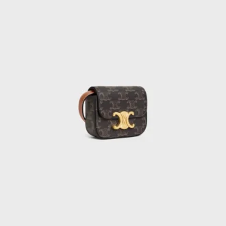 Mini Claude in Triomphe Canvas and Calfskin