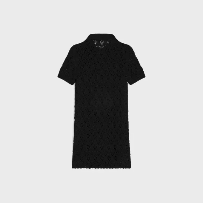 Mini Dress in Cotton Pointelle Mini Dress in Cotton Pointelle