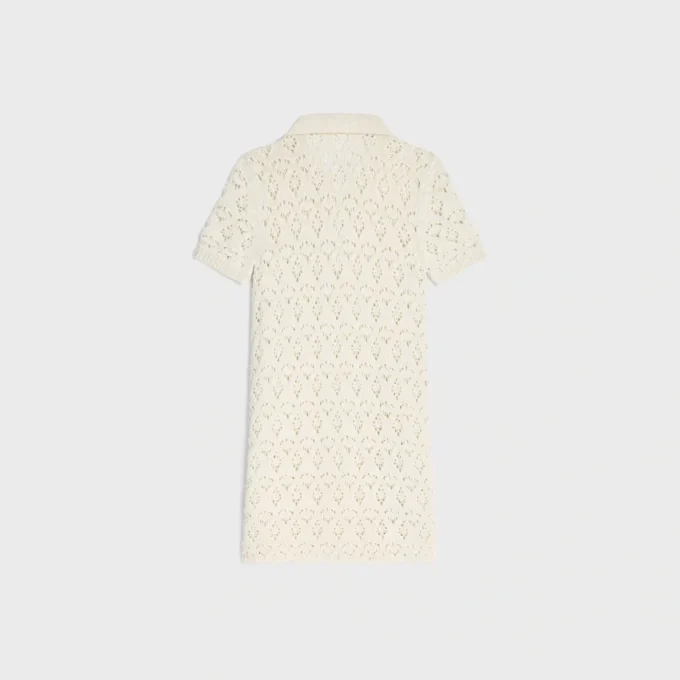 Mini Dress in Cotton Pointelle Mini Dress in Cotton Pointelle