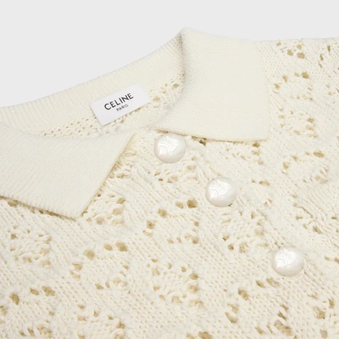 Mini Dress in Cotton Pointelle Mini Dress in Cotton Pointelle