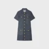 Mini Dress in Raw Wash Denim