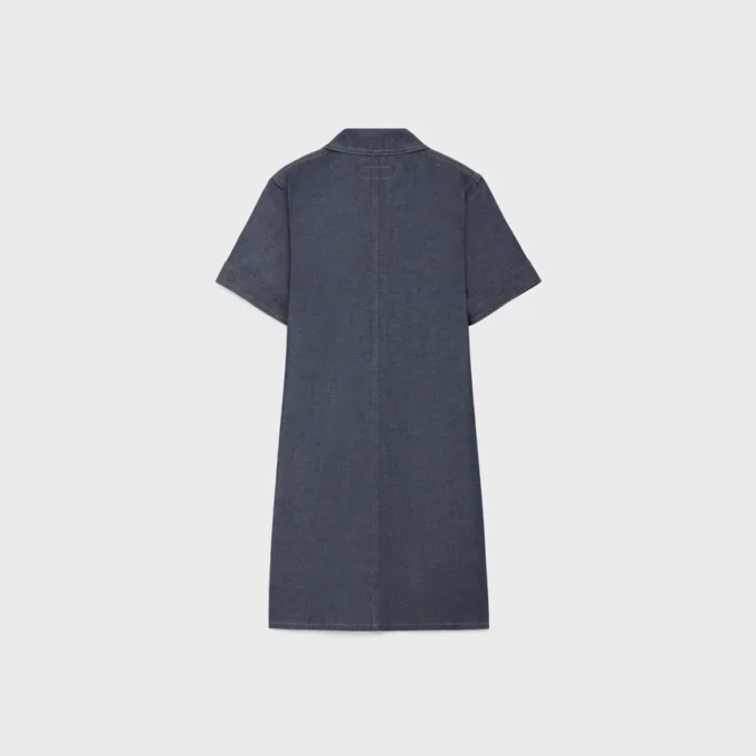 Mini Dress in Raw Wash Denim