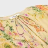 Mini Pleated Dress in Silk Georgette