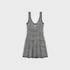 Mini Skater Dress in Crochet Cotton Mini Skater Dress in Crochet Cotton