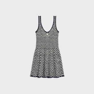 Mini Skater Dress in Crochet Cotton