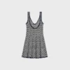 Mini Skater Dress in Crochet Cotton Mini Skater Dress in Crochet Cotton