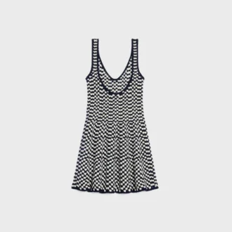Mini Skater Dress in Crochet Cotton