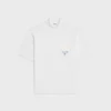 Mock Neck T-Shirt in Cotton Jersey Mock Neck T-Shirt in Cotton Jersey
