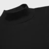 Mock Neck T-Shirt in Cotton Jersey Mock Neck T-Shirt in Cotton Jersey