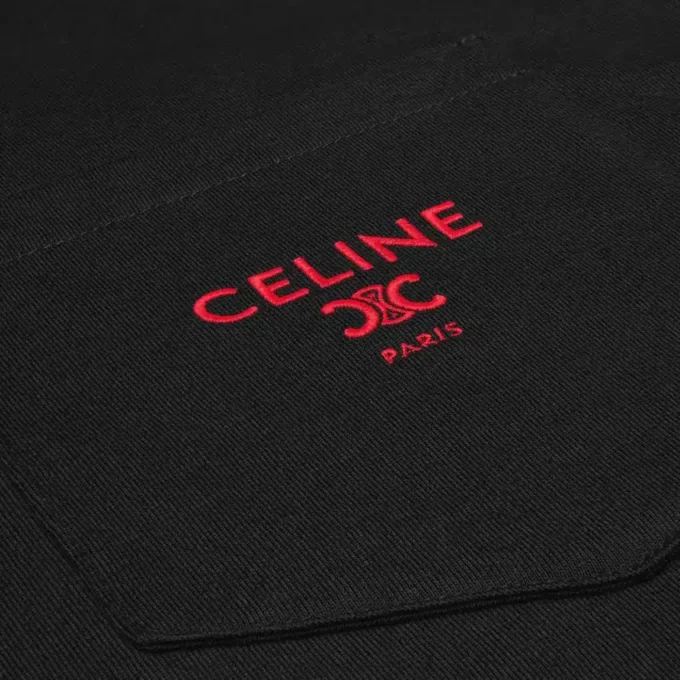 Mock Neck T-Shirt in Cotton Jersey Mock Neck T-Shirt in Cotton Jersey