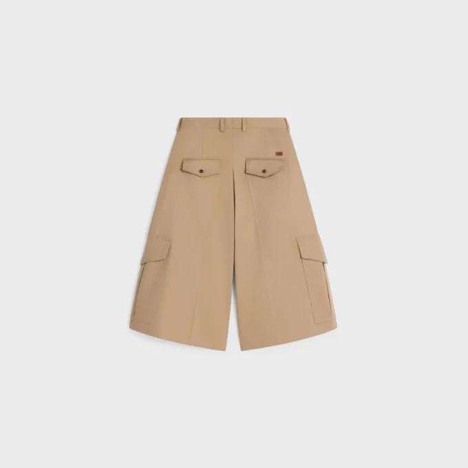 Montauk Cargo Shorts in Cotton and Linen Montauk Cargo Shorts in Cotton and Linen