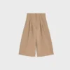 Montauk Cropped Trousers in Cotton and Wool Gabardine Montauk Cropped Trousers in Cotton and Wool Gabardine