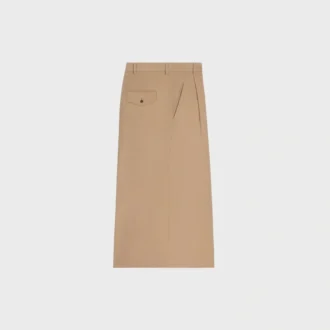 Montauk Cropped Trousers in Cotton and Wool Gabardine