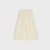 Montauk Cropped Trousers in Diagonal Wool Montauk Cropped Trousers in Diagonal Wool