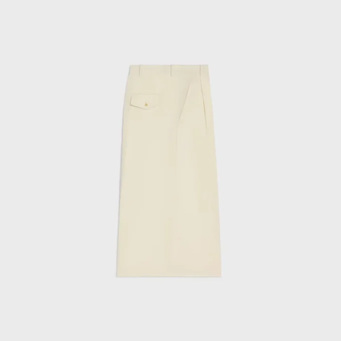 Montauk Cropped Trousers in Diagonal Wool Montauk Cropped Trousers in Diagonal Wool